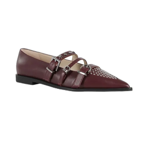 Pinko Embellished Pointed-Toe Flat-Shoes