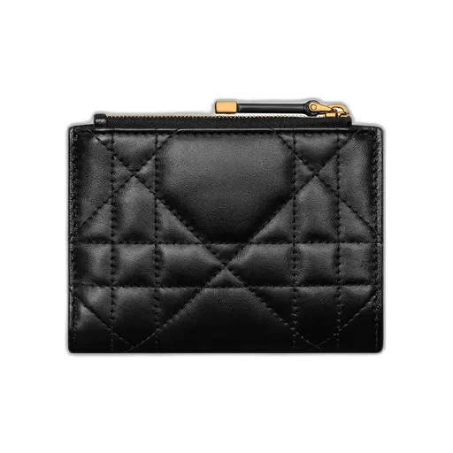 Dior Caro Dahlia Wallet With Crystals