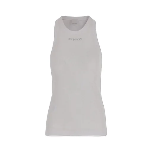 Pinko Logo Lettering Ribbed Vest