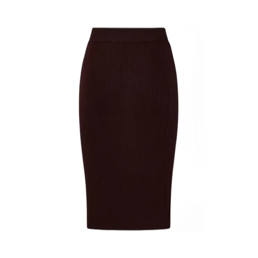 Pinko Button-Detailed Knitted Skirt