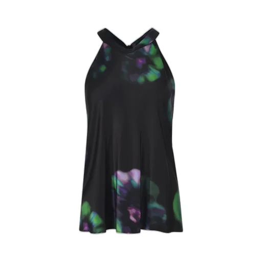 Pinko Talange Floral-Printed Sleeveless Satin Top