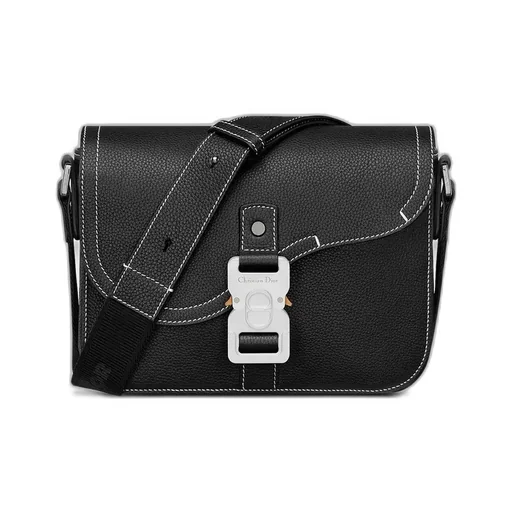 Small Saddle Messenger Bag With Flap
