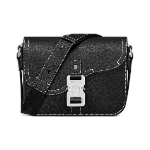Small Saddle Messenger Bag With Flap