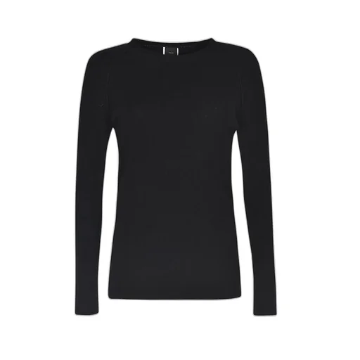 Pinko Logo Plaque Crewneck Knitted Jumper
