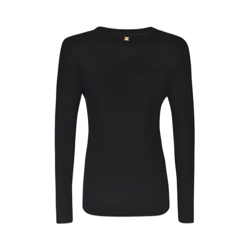 Pinko Logo Plaque Crewneck Knitted Jumper