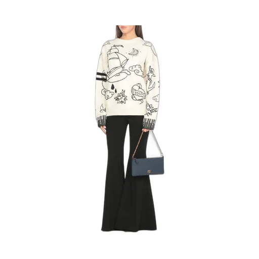 Pinko Horizontal Flat Shoulder Bag