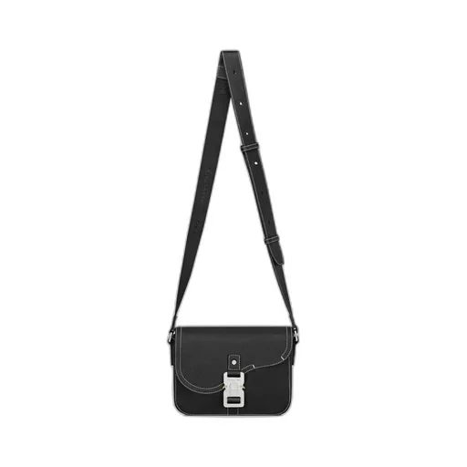 Small Saddle Messenger Bag With Flap