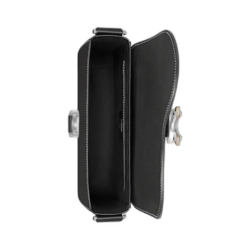 Small Saddle Messenger Bag With Flap