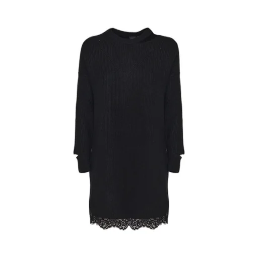 Pinko Cut-Out Crew Neck Mini Dress