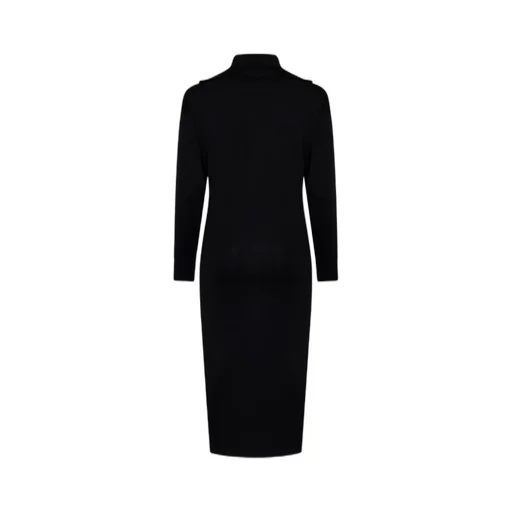 Pinko Mock-Neck Knitted Midi Dress