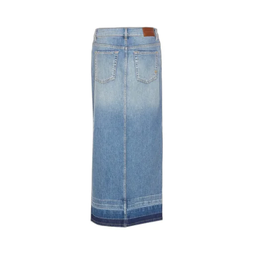 Pinko Side Slit Midi Denim Skirt