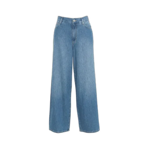 Pinko Medium-Light Denim Palazzo Jeans