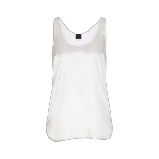 Pinko Crewneck Satin Tank Top