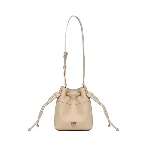 Pinko Logo Plaque Drawstring Fastened Bucket Bag