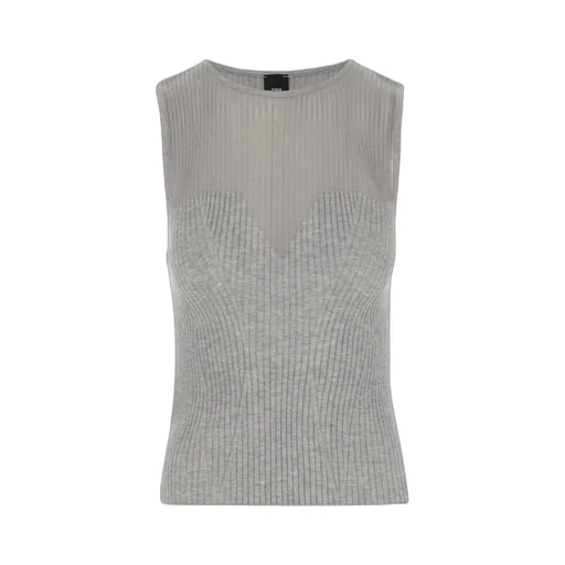 Pinko Ribbed Sleeveless Top