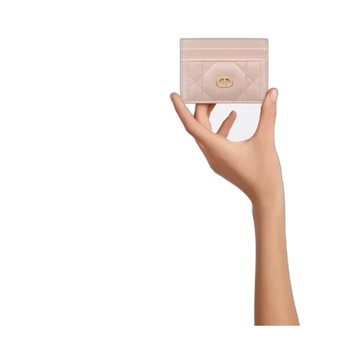 Dior Caro Freesia Card Holder With Crystals