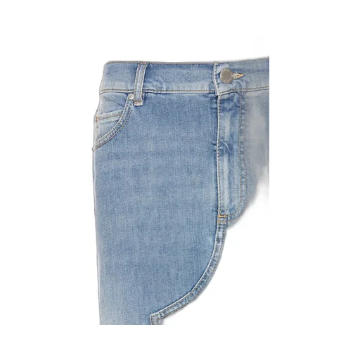 Pinko Side Slit Midi Denim Skirt