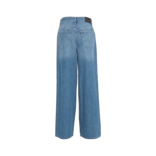 Pinko Medium-Light Denim Palazzo Jeans