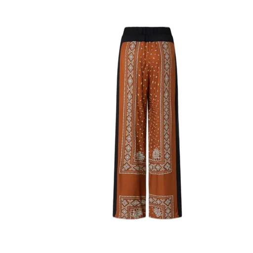 Pinko Spirito Bandana Printed Lightweight Wide-Leg Trousers