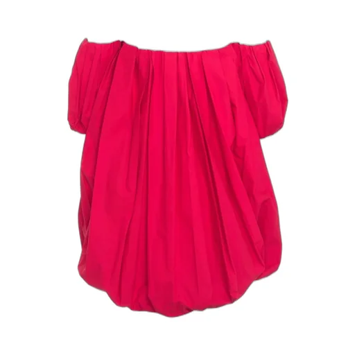 Pinko Off-Shoulder Pleated Mini Dress