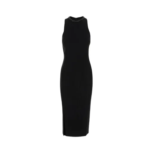 Pinko Embellished Neckline Sheath Dress