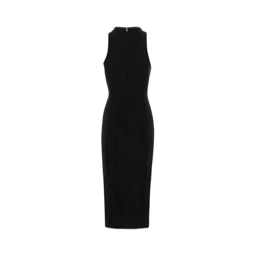 Pinko Embellished Neckline Sheath Dress