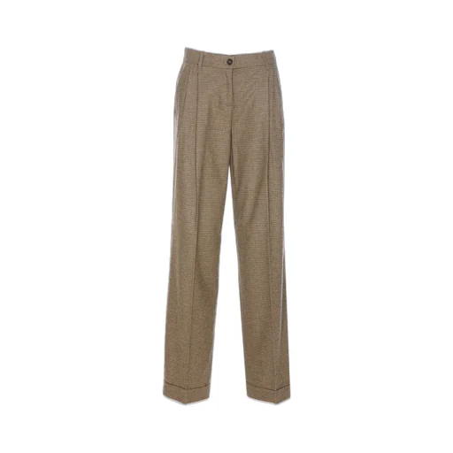 Pinko Vasetto Checked Wide Leg Trousers