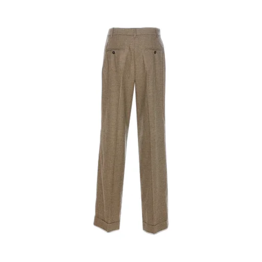 Pinko Vasetto Checked Wide Leg Trousers