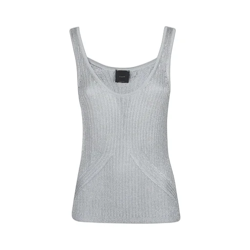 Pinko Noha Crewneck Ribbed-Knit Tank Top