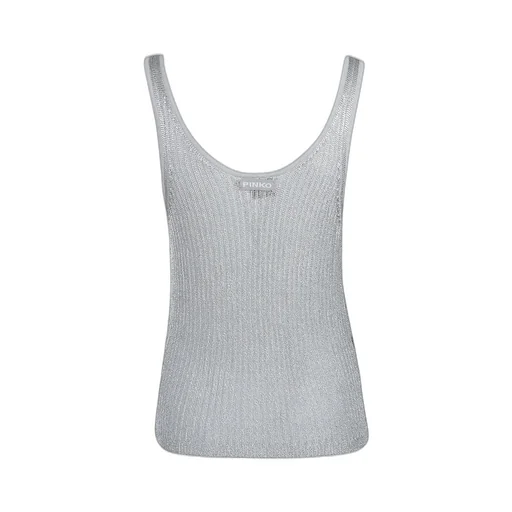 Pinko Noha Crewneck Ribbed-Knit Tank Top