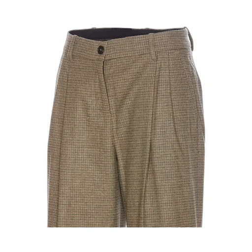 Pinko Vasetto Checked Wide Leg Trousers