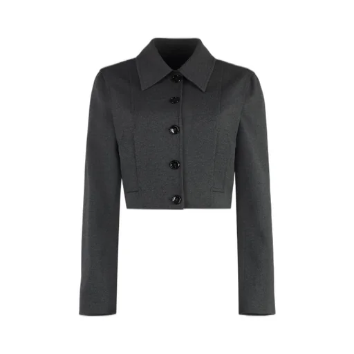 Pinko Doccia Short Single-Breasted Stitched Jacket