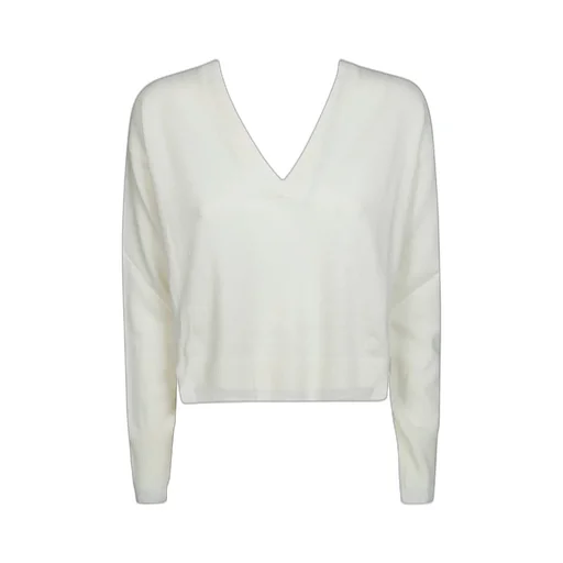Pinko Contrasting-Trim V-Neck Jumper
