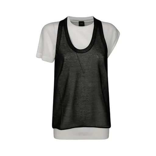 Pinko Layered Knitted T-Shirt