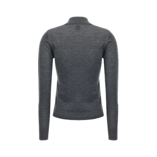 Pinko Liquoroso Long-Sleeved Knitted Polo Shirt