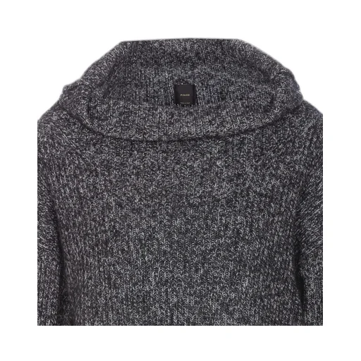 Pinko High-Neck Layered Knitted Dress