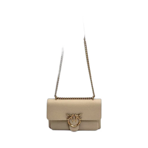 Pinko Logo Plaque Chained Shoulder Bag