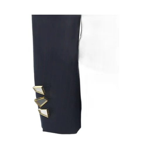 Pinko Mirror-Detailed Double Breasted Striped Blazer