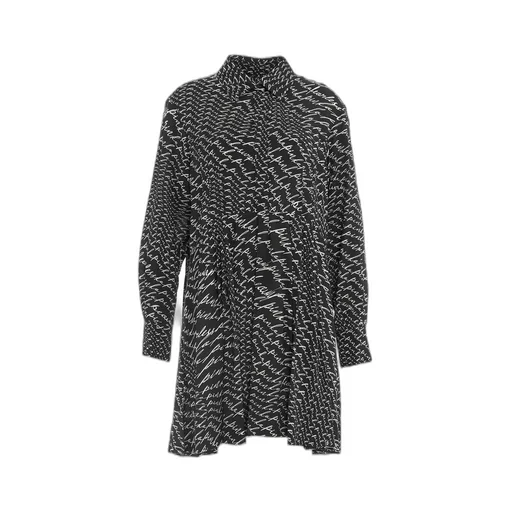 Pinko Asterix Fluid Logo Printed Mini Dress