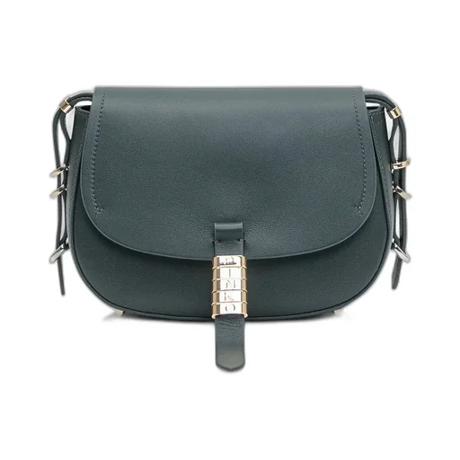 Pinko Saddle Foldover Top Mini Crossbody Bag