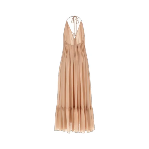 Pinko Open Back Wide Long Dress