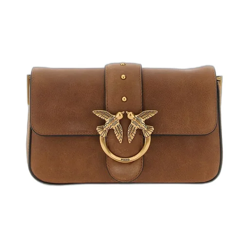 Pinko Love One Logo Plaque Crossbody Bag