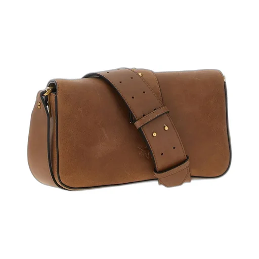 Pinko Love One Logo Plaque Crossbody Bag
