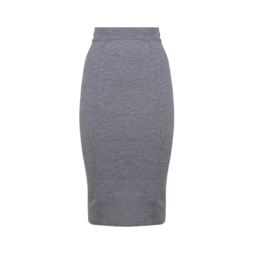 Pinko Logo Stitched Midi Skirt