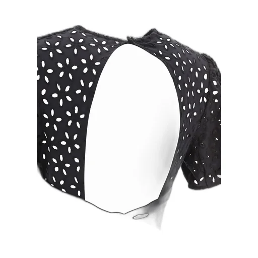 Pinko Broderie Anglaise V-Neck Mini Dress