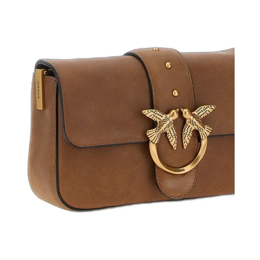 Pinko Love One Logo Plaque Crossbody Bag