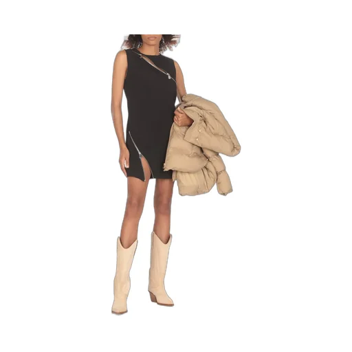 Pinko Asymmetric Zip Mini Dress