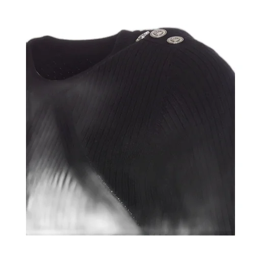 Pinko Love Birds-Embossed Studded Crewneck Jumper