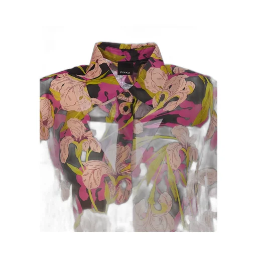 Pinko Floral-Printed Long-Sleeved Buttoned Shirt