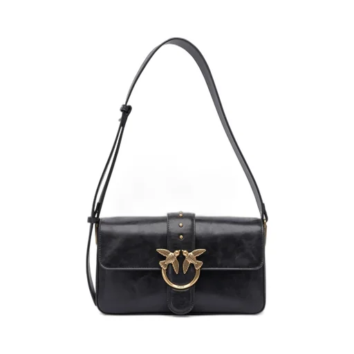 Pinko Love One Logo Plaque Shoulder Bag
